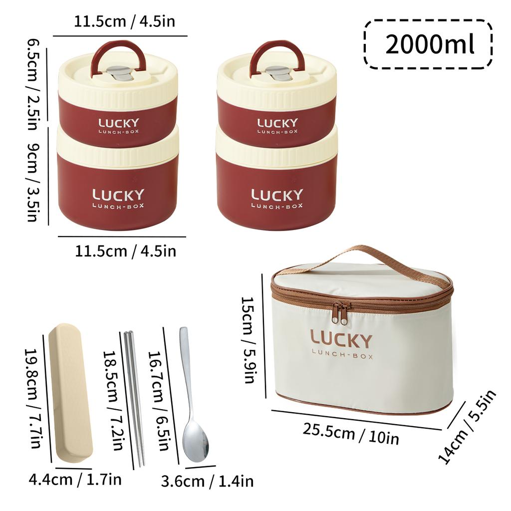 304 Stainless Steel Insulated Bento Box Microwave Heatable Round Sealed Thermal Lunch Box For Kids Students Food Container