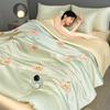 Приятные к коже комплекты летних одеял из стиранного ледяного шелка, высококачественные вышитые одеяла, комплекты постельного белья размера «queen», летнее охлаждающее одеяло