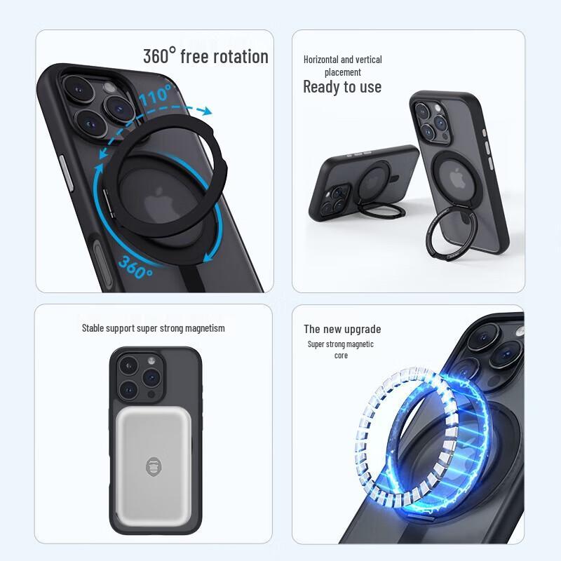 Mr. Blue Gorilla Magnetic Stand Full-Coverage Phone Case