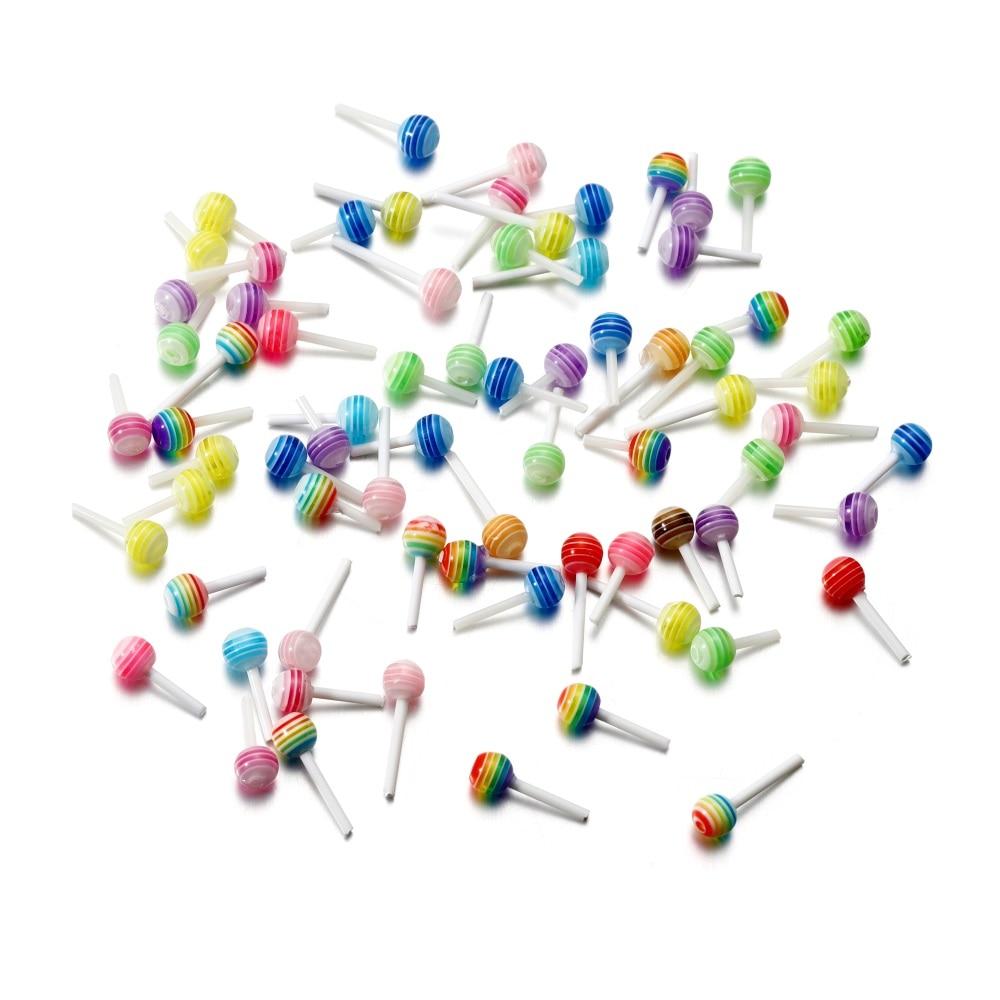 50 шт./лот 14x6 мм красочные акриловые леденцы подвески подвески для DIY серьги ожерелье аксессуары для изготовления ювелирных изделий поставки