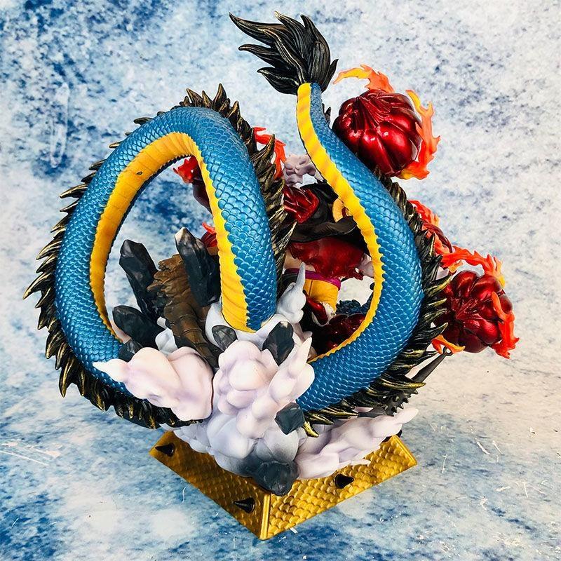 Anime One Piece GK Monkey D Luffy VS Kaido Dragon PVC Action Figures Collection Model Toys Gifts