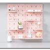 Настенный органайзер Pegboard, стеллаж для хранения без отверстий, настенная пластиковая полка с отверстиями, настенные органайзеры для домашнего декора