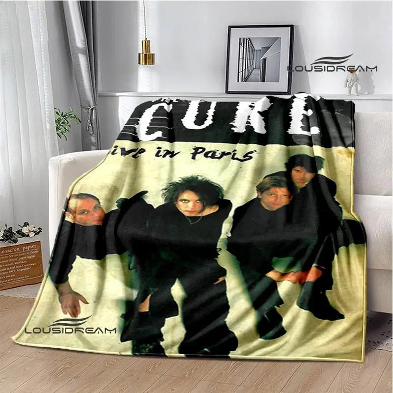 Рок-группа The cure Печатные одеяла Плед для пикника Теплые фланелевые одеяла Мягкое и удобное одеяло постельное белье Подарок на день рождения