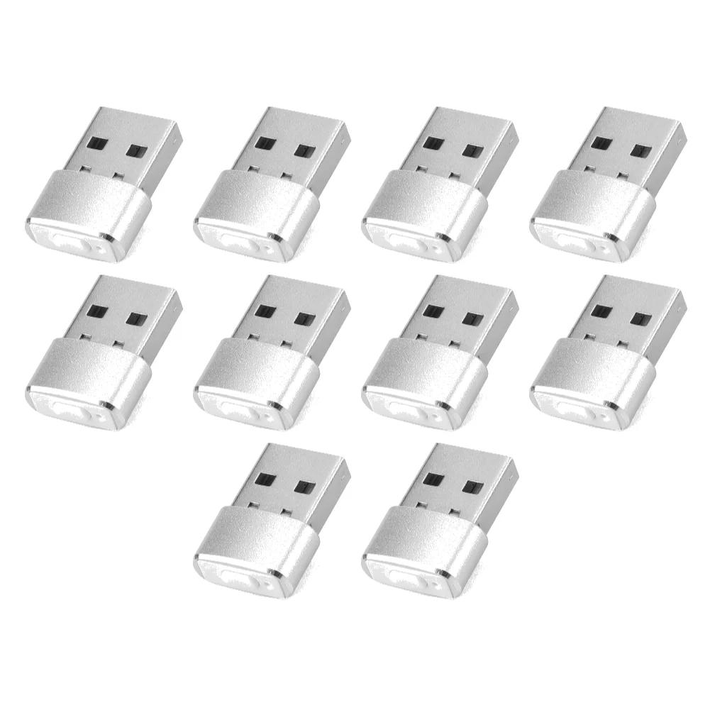1-10pcs Mini USB Mouse Jiggler Undetectable Mouse Mover with 3Mode and ON/OFF Buttons Supports Multi-track Simulate Mouse Move