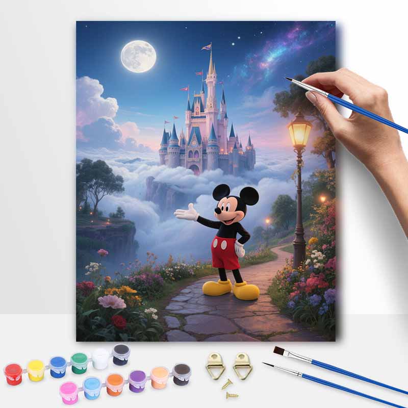 Disney Замок картина маслом ручная роспись набор для творчества раскрашивание рисование ручной работы DIY домашний декор подарок