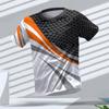 New Hot-Selling Outdoor Running Sports Breathable Quick-Drying Fitness Clothes Casual Wear 3D Printed Men's T-shirt Round Neck