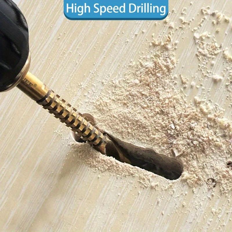 6pcs Twist Drill Bit Set 3-8mm Suitable for Serrated Grooving Cutting Tap Spiral Metal Plastic Hole Woodworking Tools