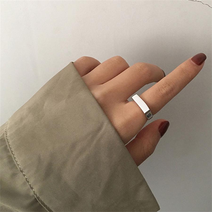 INS Fashion Серебряный цвет нерегулярные жидкие лавовые каплевидные кольца для женщин геометрический поворот панк открывающееся кольцо ювелирные изделия