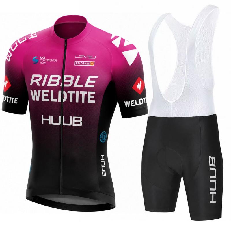 HUUB Short Sleeve Cycling Jersey Set Breathable Quick-Dry Performance Wear Men Women Ride