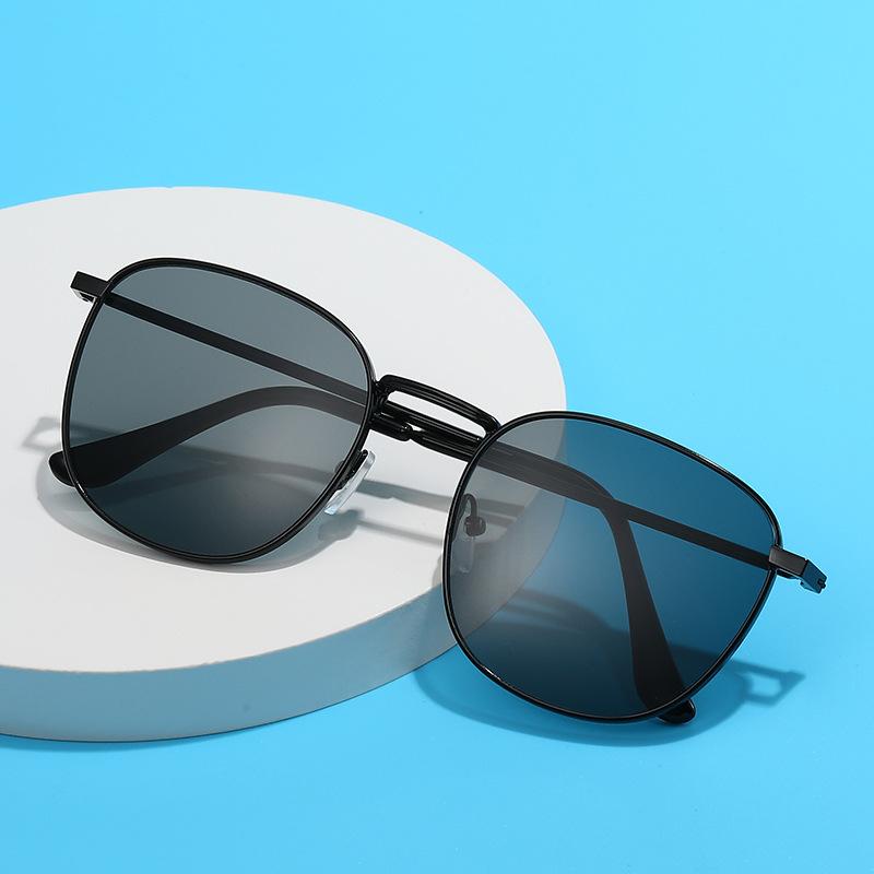 Персонализированные Модные Очки Женские Металлические Очки Ретро Солнцезащитные Очки для Вождения Мужские Трендовые Солнцезащитные Очки с Защитой от УФ-лучей