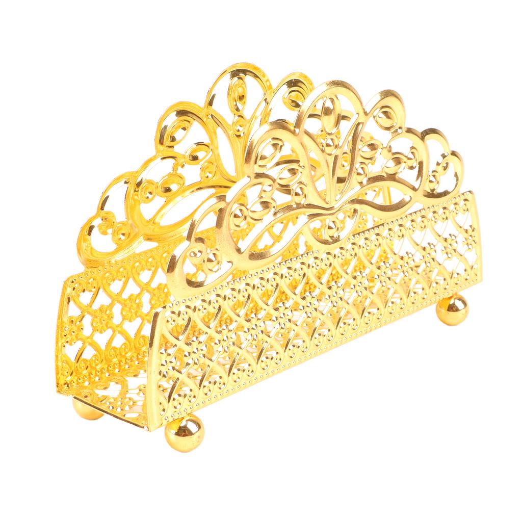 Золотой держатель для салфеток, железный декоративный винтажный диспенсер для бумажных полотенец, декор стола для гостиных, отдыха