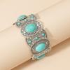 Tribal Wide Elastic Bangle Ethnic Style Bohemian Bangles Cute Turquoise Bracelet Girls