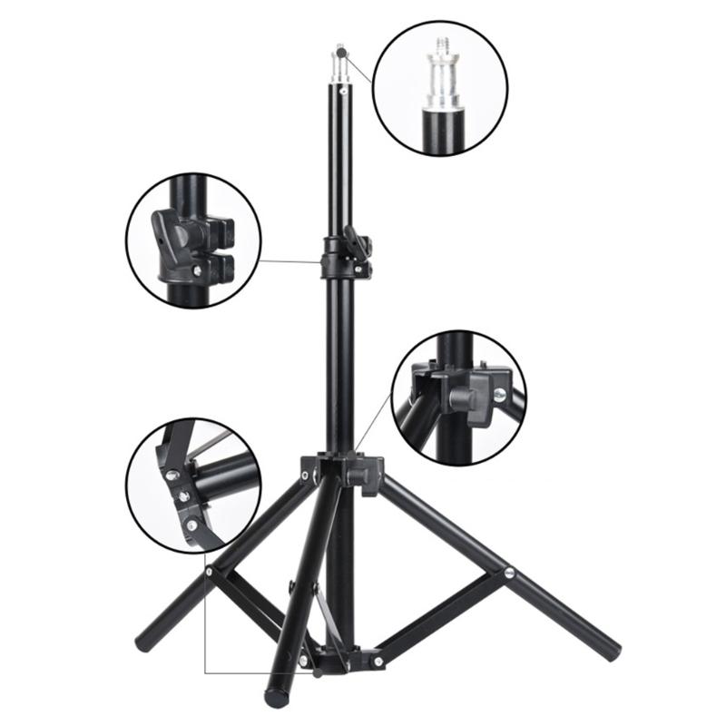 Heavy Duty Studio Light Stand Adjustable Height 38cm To 70cm Foldable Photography Support For Stable Lighting Setups