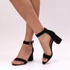 Women's High Heel Sandals Comfortable Thick Heel Open Toe High Heel Shoes Sexy Ankle Buckle High Heel Sandals Fashion Dress Shoe