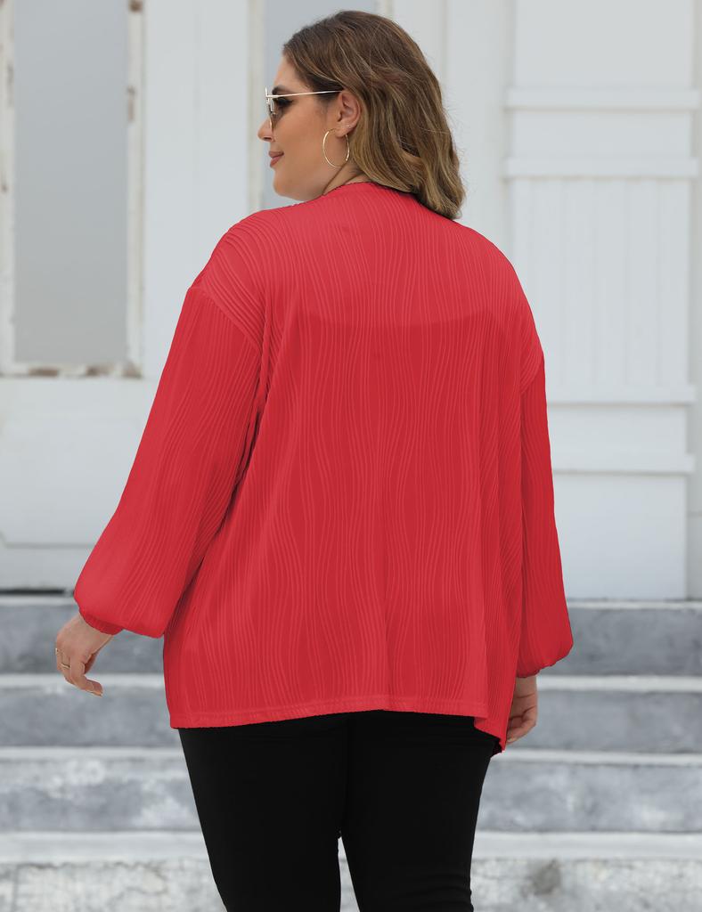 Женский кардиган больших размеров, однотонные толстовки для полных женщин, белый топ большого размера, женская распродажа, новинка 2024 года