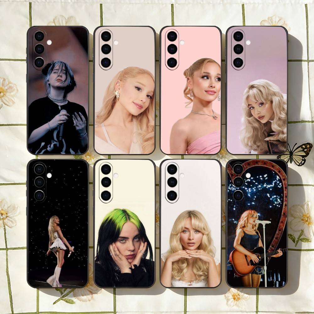 Singer C-BillieS Album Phone Case For Samsung Galaxy A73,A72,A71,A70,A53,A52,A51,Others Soft Black Cover
