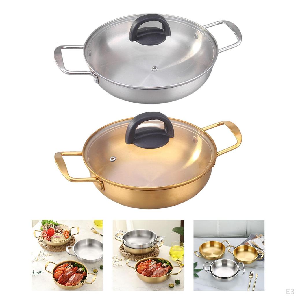 Корейская кастрюля с лапшой рамэн, кастрюля для супа кимчи, быстро нагревающаяся домашняя кулинария