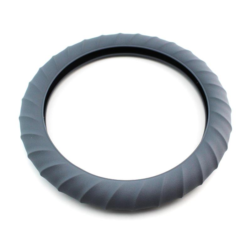 Автомобильный многоцветный универсальный кожаный мягкий силиконовый чехол на руль, авто силиконовая перчатка на руль, мягкий чехол для автомобиля