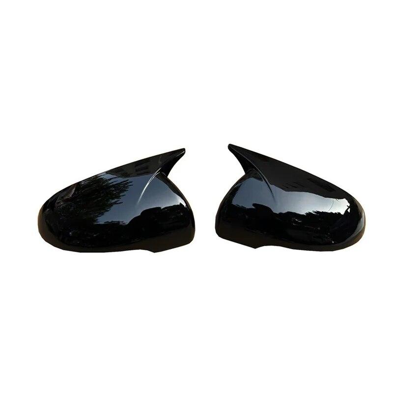 For Kia Sorento 2015- Car Rearview Side Mirror Cover Wing Cap Exterior Door Rear View Case Trim Sticker Carbon Fiber Black