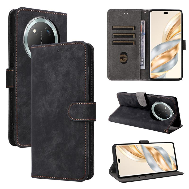 Flip Cover for Honor X60 Pro 5G/Honor X9C PU Leather Full-Body Protection With [RFID Blocking]