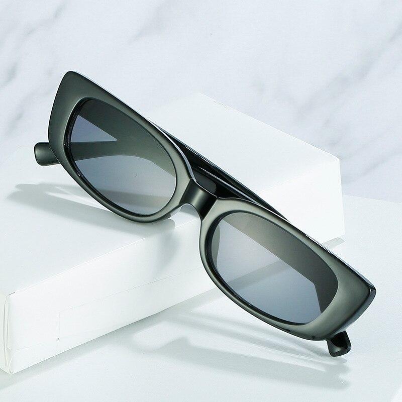 SO & EI модные маленькие прямоугольные солнцезащитные очки женские винтажные желе чайные зеленые трендовые мужские квадратные солнцезащитные очки с градиентом