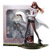 22.5см Аниме Steins;Фигурка Gate Makise Kurisu Dream Tech 1/7 Стиль Белого Халата Стоящая модель игрушечная кукла Фигурка Действия ПВХ