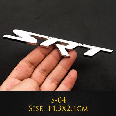 Металлические 3D наклейки на задний багажник автомобиля для Charger Srt, значок-эмблема Sxt, Challenger, Durango, Viper, Caliber, декорация значка-эмблемы на решетку
