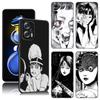 Japanese Horror Manga Black Silicone Phone Case For Xiaomi POCO X3 X4 NFC F5 M3 M4 M6 X5 X6 Pro F3 F4 GT 5G C55 C65 M5