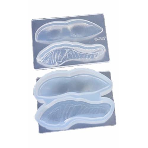 Kamejima Shoten Soft Mold Chopstick Rest, 3D Type B, Salmon & Edamame, Hobby Tool C-747