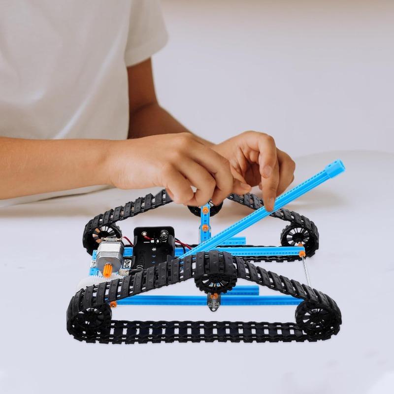 Набор для самостоятельной сборки модели гусеничной машины для научных проектов, образовательное учебное пособие, модель танка для экспериментов в классе и учебных экспозиций для коллекционирования