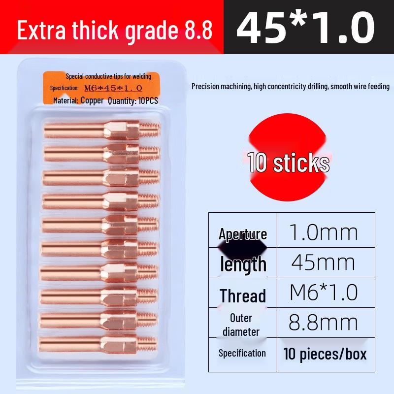 Panasonic Gas Shielded Copper Contact Tip for MIG Welding (0.8/1.0/1.2)