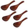 Wooden Lacquered Serving Set of Current Model J-kitchens Spoons, 5, 17x5.8cm,
