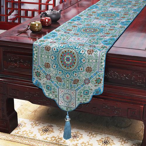 Настольный флаг в китайском стиле, облако, парча, атласный настольный флаг, классический чайный столик, скатерть в полоску, чайный столик, чайный коврик, флаг-кровать