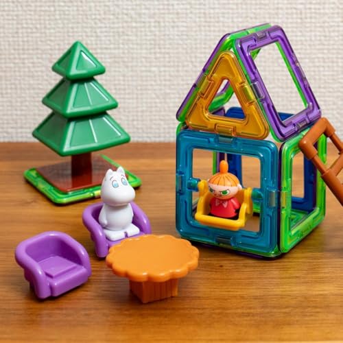BorneLund Magformers Набор Муми-троллей [51 деталь] Развивающая игрушка для детей от 3 лет, Магнитные строительные блоки, MF770002