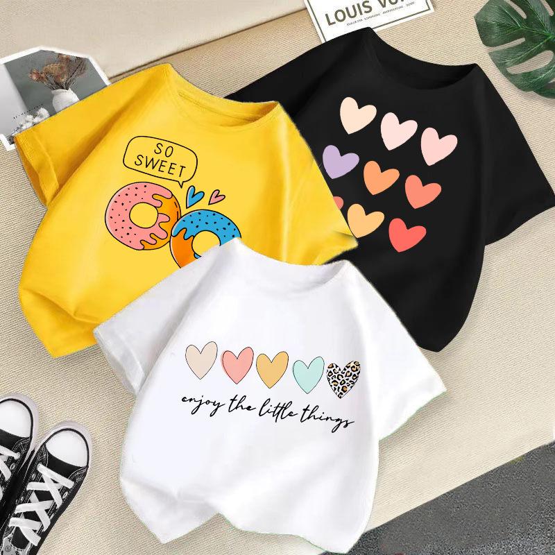 2-14 Years Boys Summer Short Sleeve Cartoon Casual T-Shirt Top Girls