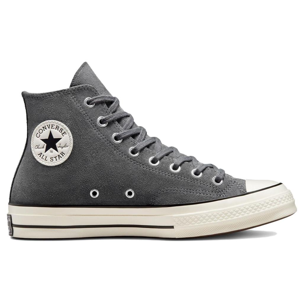 Converse Chuck 70 Suede High Cyber Grey Unisex Sneakers Egret Black A02753C