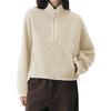 Women's Velvet Fluffy Hoodie: European American Autumn/Winter Style, Solid Color, Fashionable, Versatile Casual Top