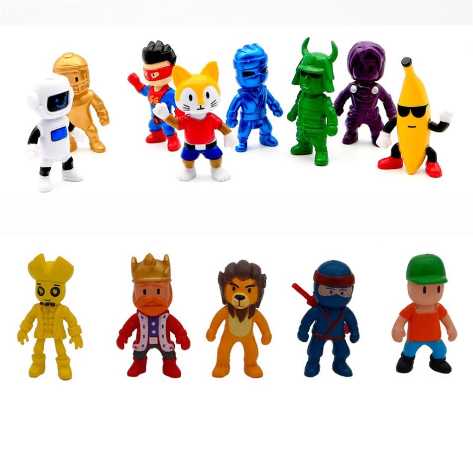8-24 шт. Stumble Guys Кавайные Аниме ПВХ Фигурки Действия Набор Многопользовательская Игра Модель Статуэтки Для Детей День Рождения Коллекция Игрушка Подарок