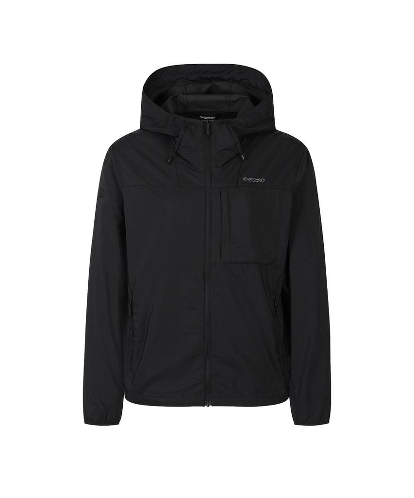 Женская куртка Discovery Expedition Freshvent 2.0 с капюшоном и козырьком, защищающая от УФ-лучей (черный)