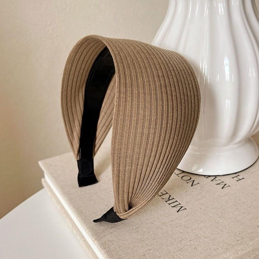 High-End Turban Headband Soft Head Band Trendy Wide Knitting Hairbands Hair Accessories
