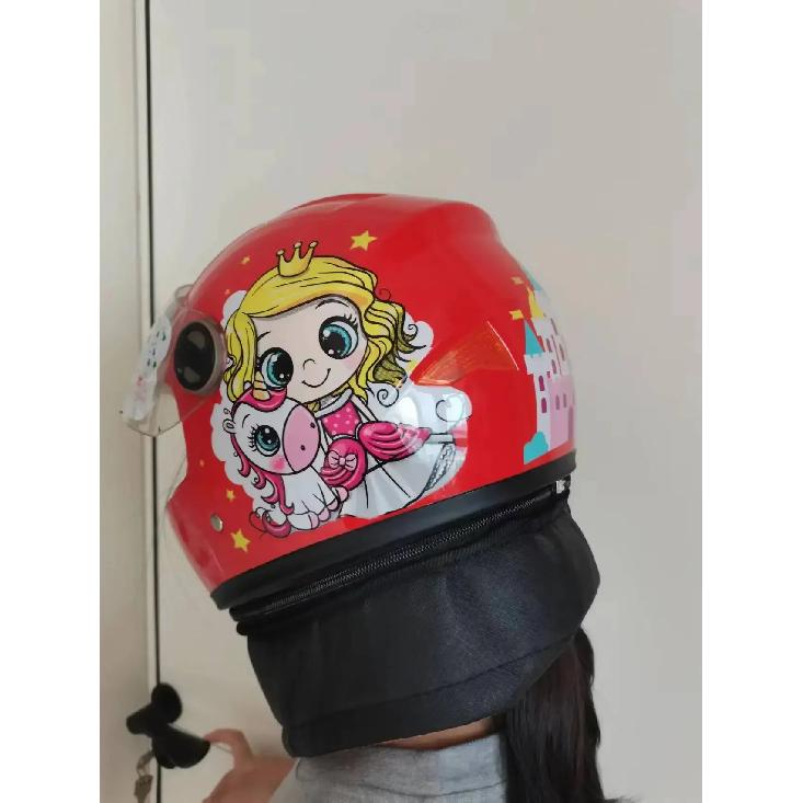 Children Helmet Motorcycle Helmets Scooter Helmet Sunshade Sun Protection Crash Helmet Boy and Girl Kid Lovely 42-52CM