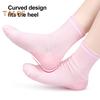 Gel Moisturizing Socks Feet Treatment Silicone Crew Socks Women Foot Spa Pedicure Socks for Dry Cracked Heel Care