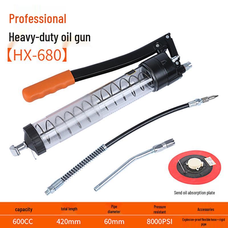 Прозрачный смазочный пистолет высокого давления промышленного класса для обслуживания экскаваторов