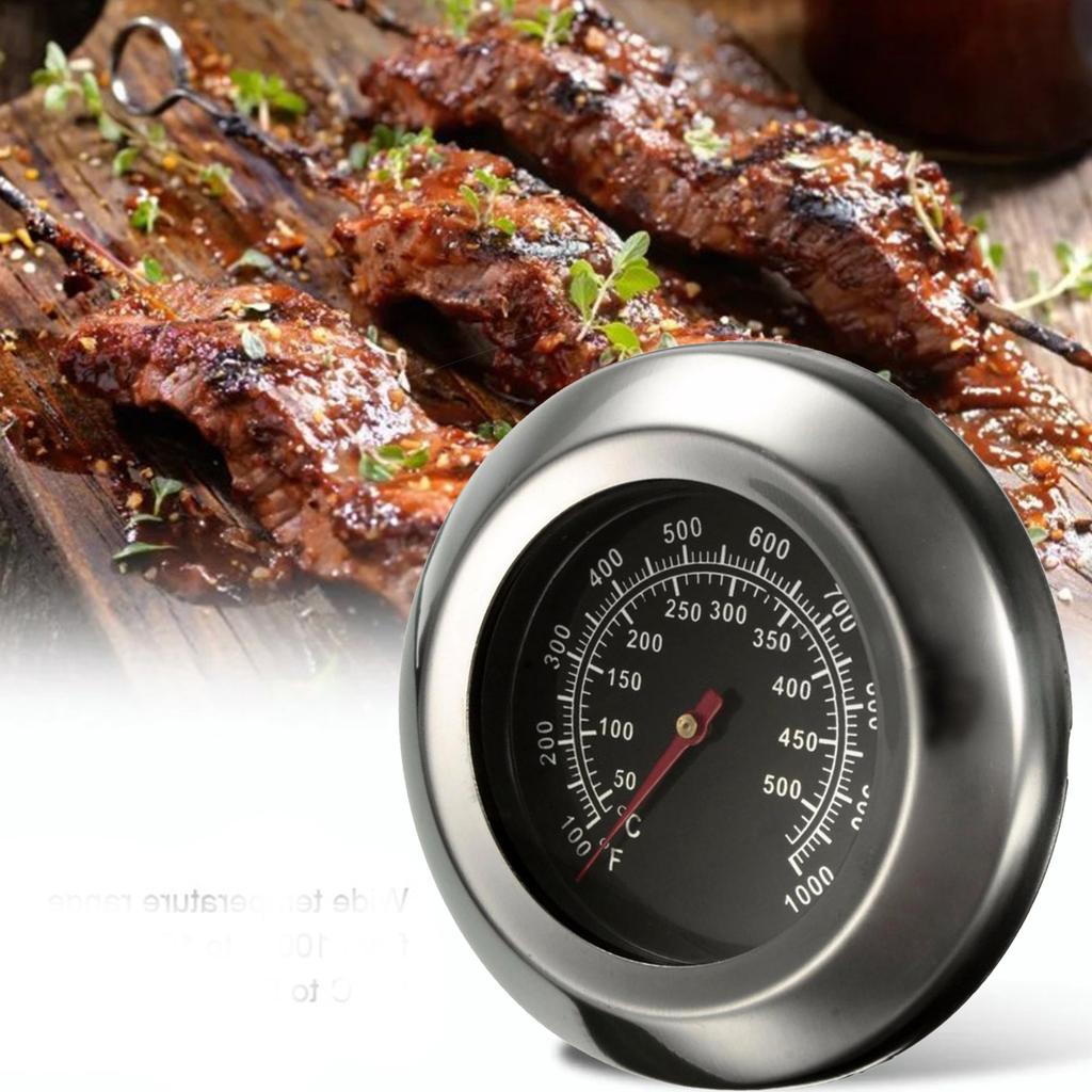 Oven Thermometer Stainless Steel Wide Temperature Range Meat Thermometer for Kitchen Cooking