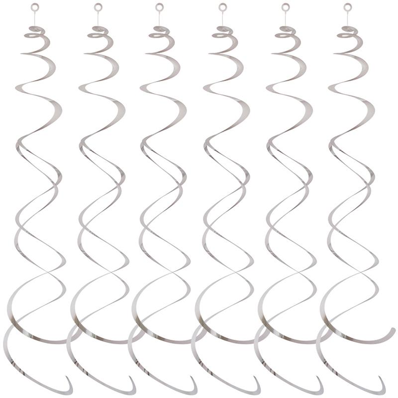 6pcs/set Hanging Swirl Decorations Colorful Household DIY Party Supplies Perfect for Birthdays Weddings Celebrations TMZ