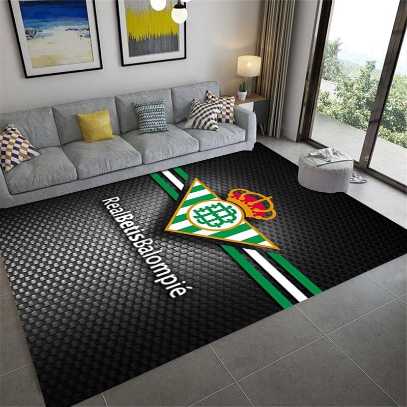 Новый ковер Real Betis 2025 для гостиной, спальни, дома, украшение дивана, нескользящий коврик для игр детей