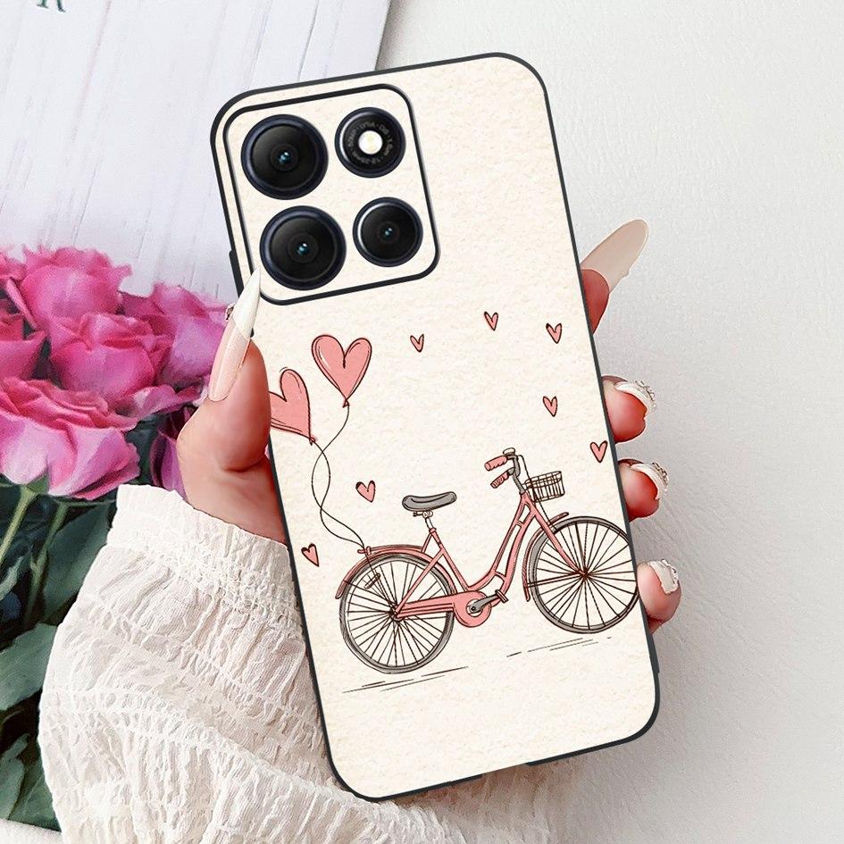Для Motorola Moto G86 Power 5G Чехол Новый Модный Цветок Бамбук Кошка Мультфильм Мягкий Силикон Задняя Крышка Для Moto G86 Power 2025 Coque