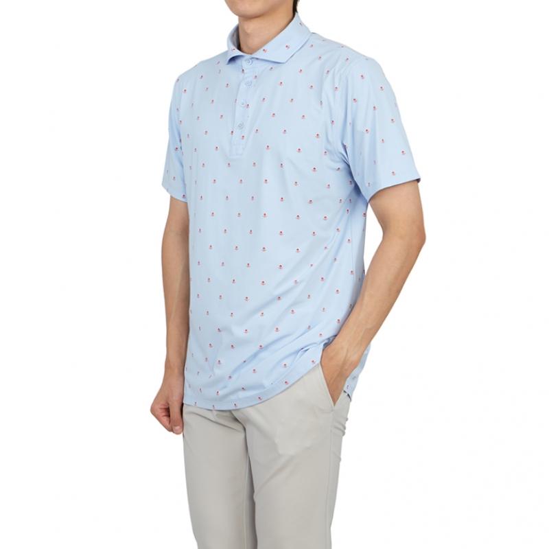 Galleria G Fore Golf Wear Мужская футболка с воротником и коротким рукавом G4mS23k361a Sky