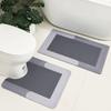 2 шт. Простой напольный коврик в стиле диатомовой грязи, быстросохнущий напольный коврик, комплект из трех ковриков для ванной комнаты
