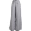 Originals Striped Logo Drawstring Loose Wide-Leg Knit Sports Pants Women Bottoms Gray JD3389